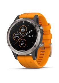 Garmin Fenix 5 Plus Saphire Multifunktionsuhr (grau/ titan)
