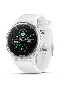 Garmin Fenix 5S Plus Saphire Multifunktionsuhr (weiß/ silber)