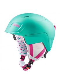 Uvex Manic Pro Skihelm Kinder Ski; Snowboard (Gr 51-55 cm |t&uuml;rkis/grau)