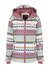 Billabong, Damen Snowboardjacke 'Sula', Gelb / Dunkelgrau / Altrosa / Wei&szlig;