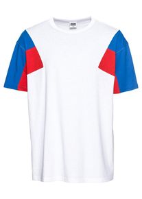 Urban Classics, Herren T-Shirt, Blau / Rot / Wei&szlig;