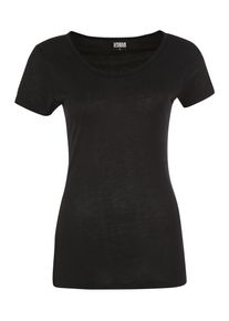 Urban Classics, Damen Basicshirt, Schwarz