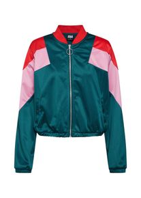 Urban Classics, Damen Jacke, Smaragd / Rosa / Rot