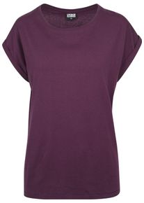 Urban Classics, Damen Shirt 'Ladies Extended Shoulder Tee', Beere