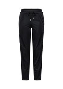 Urban Classics, Damen Trainingshose 'Ladies Button Up', Schwarz / Wei&szlig;