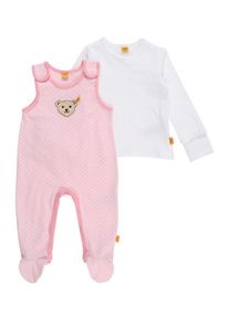 Steiff Collection, M&auml;dchen Strampler + Shirt, Pink / Rosa