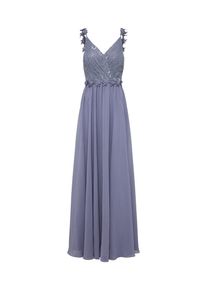 Laona, Damen Kleid 'Abendkleid mit Spitzentop', Violettblau