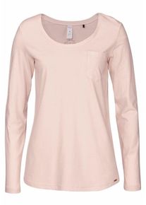 Skiny, Damen 'Sleep & Dream' Shirt Langarm, Rosa