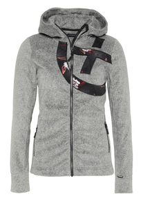 Chiemsee, Damen Fleecejacke 'ORLANDA', Grau / Schwarz