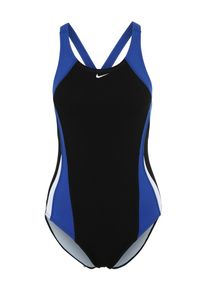 Nike Swim, Damen Badeanzug 'FAST BACK ONE PIECE', Blau / Schwarz / Wei&szlig;