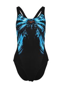 Speedo, Damen Badeanzug 'Recordbreaker 809015-C559', T&uuml;rkis / Dunkelorange / Schwarz