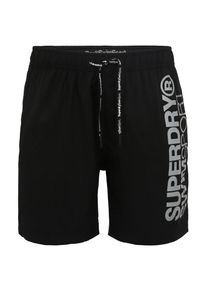 Superdry, Herren - Sport-W&auml;sche & Bademode 'Superdry SPORT VOLLEY SWIM SHORT', Schwarz / Wei&szlig;