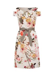 comma, Damen Abendkleid, Beige / Mischfarben