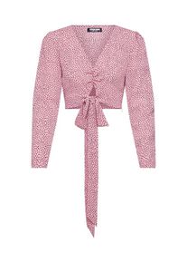 Fashion Union, Damen Bluse 'LAMB', Rosa / Burgunder