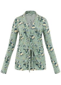 Palmers, Damen Cardigan 'Garden Nights', Hellgelb / Mint
