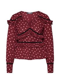 Fashion Union, Damen Bluse 'AMLENE', Rot