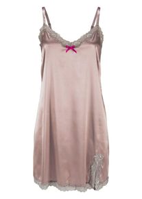 Lascana, Damen Sexy Neglig&eacute; mit edler Kontrastspitze, Rosegold / Taupe / Altrosa