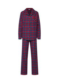 Esprit, Damen Pyjama 'DEBBY CAS NW', Blau / Rot