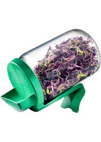Germline - Keimglas für Sprossen und Keimlinge - Starter-Gerät inkl. Siebeinsatz mit Tropfenfänger & Keimglas - Sprossenglas für die einfache Züchtung