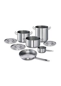 Sus Topf- und Pfannen-Set Chef, Edelstahl, 8-tlg., inkl. Deckel, Gastronomie-Bedarf