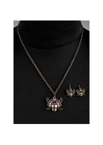 maskworld Set di gioielli viola "Pirati maledetti