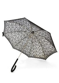 maskworld Sonnenschirm mit Spitze schwarz