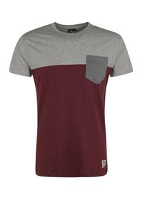 Iriedaily T-Shirt Herren, graumeliert / merlot, Größe XL