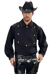 Widmann Edles Cowboyhemd Schwarz Herren