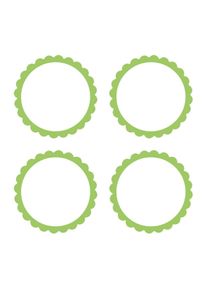 Amscan Etichette a buffet con verde kiwi al bordo del fiore
