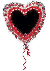 Amscan Palloncino cuore scrivibile Lettera d'amore
