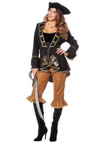 Abenteuer Captain Piraten Damenkostüm