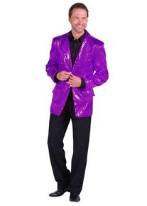 Giacca in paillettes viola per uomo