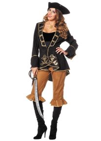 Abenteuer Captain Piraten Damenkostüm