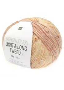 Fashion Cotton Light & Long Tweed dk Rico Design, Grün-Pink, aus Baumwolle