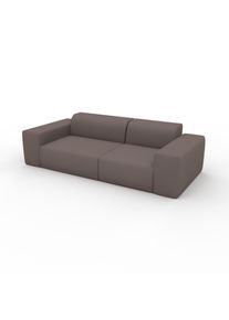 MYCS Sofa Taupegrau - Moderne Designer-Couch: Hochwertige Qualität, einzigartiges Design - 241 x 72 x 107 cm, Komplett anpassbar