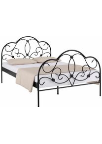 Metallbett , schwarz , Home Affaire