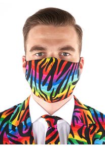 OppoSuits Wild Rainbow Mundschutz Maske
