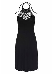 Lascana Neckholderkleid Damen, schwarz, Gr&ouml;&szlig;e 34