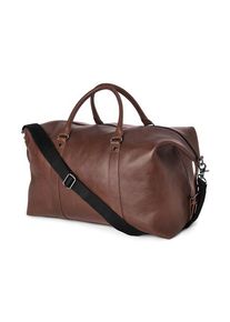 Sac 48 heures en cuir, Marron foncé, Tchibo