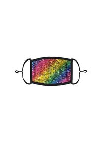 maskworld Regenbogen Pailletten Mund-Nasen-Maske