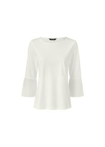 T-shirt demi-manches &agrave; plis appos&eacute;s, Blanc, Taille: S 36/38, Tchibo