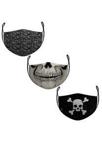 maskworld Stoffmasken Sparpack Schädel & Skelette