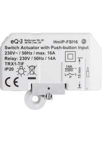 homematic IP Smart Home Schaltaktor mit Tastereingang (16 A) HmIP-FSI16, Unterputz