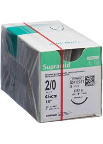 SUPRAMID 45cm DS 19 2-0 schwarz, 12 St&uuml;ck