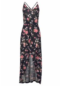 Lascana Maxikleid Damen Gr&ouml;&szlig;e 42 rosa / schwarz Winterkleid