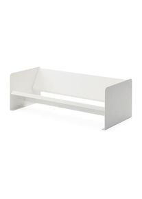 Metal Technology Schreibtisch-Bücherregal Stahlblech Weiß