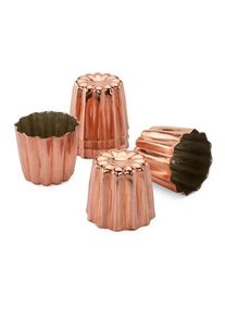 Cu Artigiana Backform Canelé Kupfer verzinnt 6 Stück