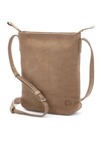 Harold&rsquo;s Lederwaren Damen-Schultertasche Rindleder Taupe