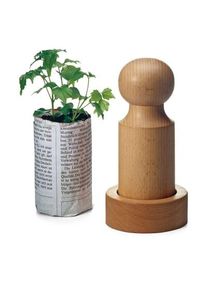 Manufactum Papiertopf-Presse Buchenholz