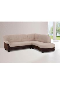 Ecksofa &raquo;Camelita&laquo;, wahlweise mit Bettfunktion , braun , Home Affaire , dunkelbraun/beige